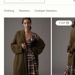 NWT Anthropologie Mariel Longline Cardigan Sweater: Textured Edition (OS)